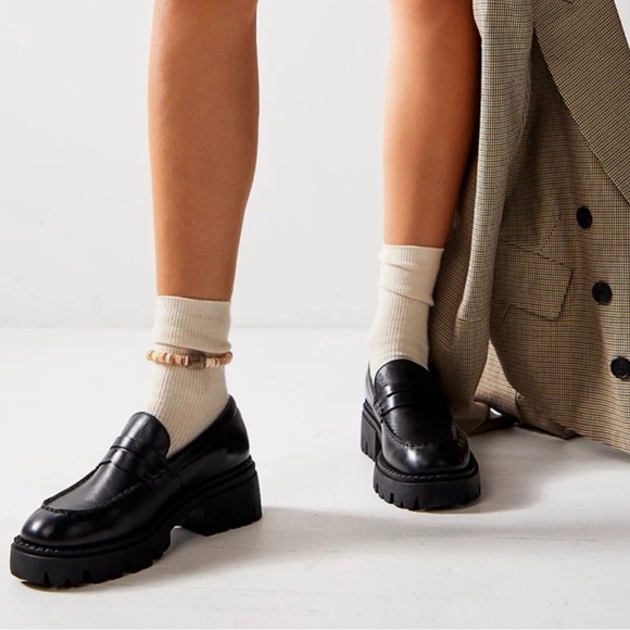 NEW Free People Lyra Lug Sole Loafer- Women's Classic Slip-On - Picture 9 of 9